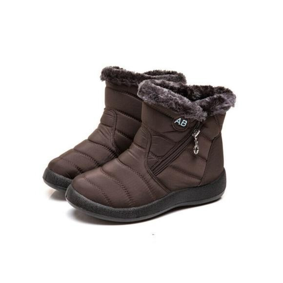 Ladies Snow Winter Boots Furlined Warm Boots Shoes - Picture 5 of 10